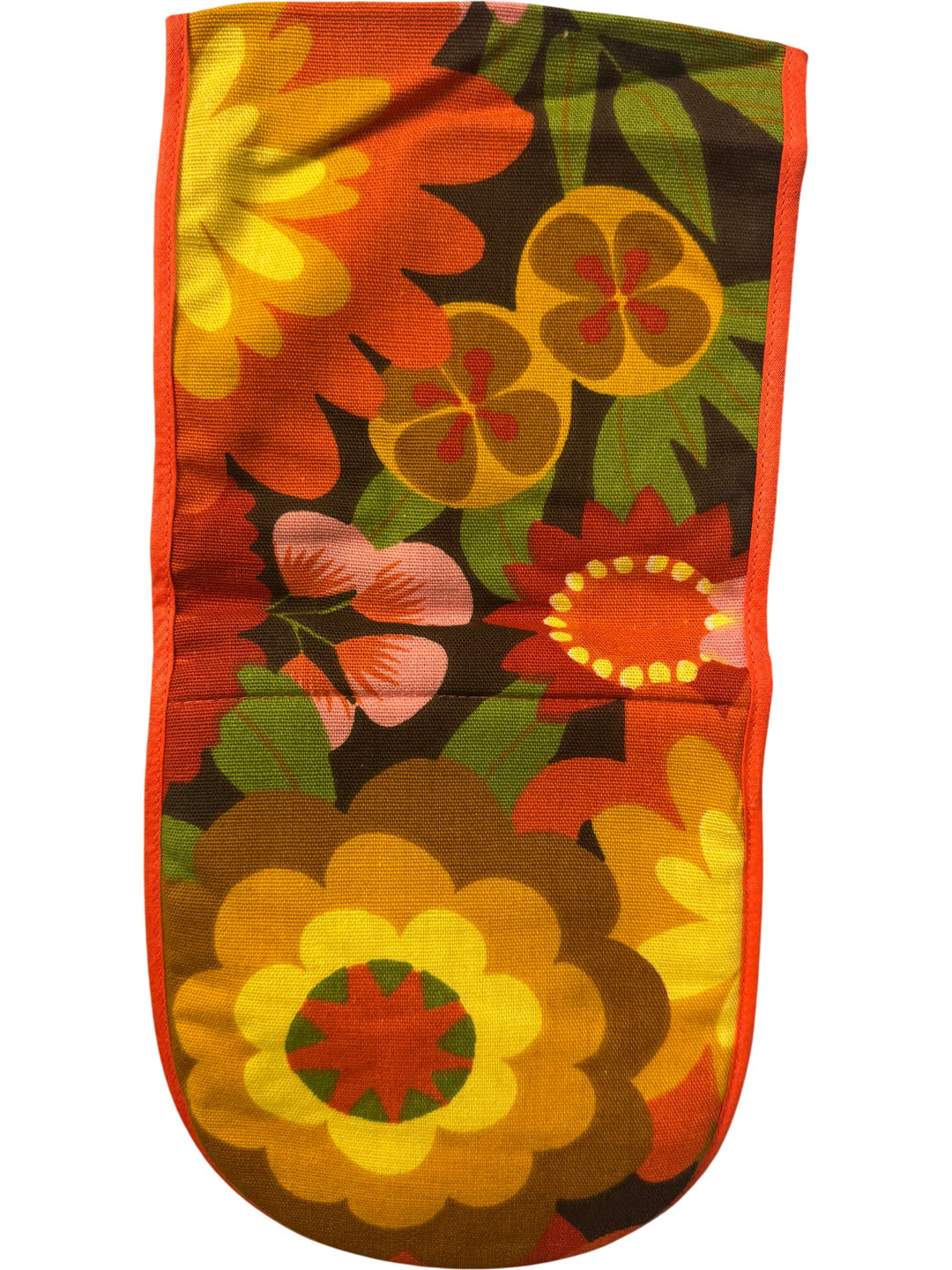 Floral Pattern Oven Mitts - Think Vintage