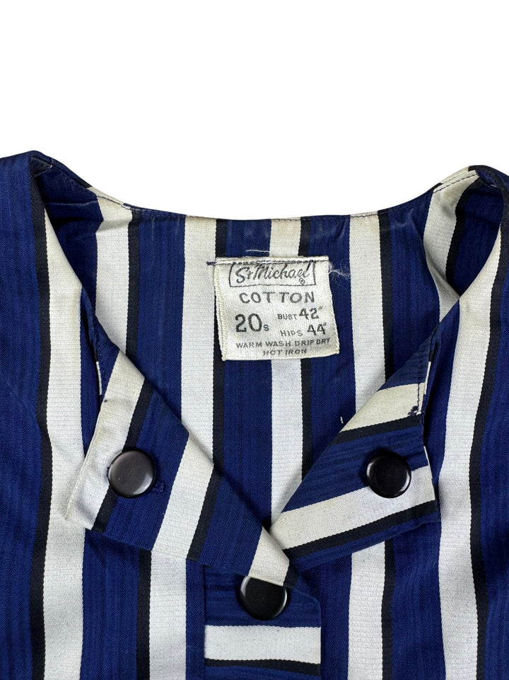 St Michael Cotton Stripe Dress