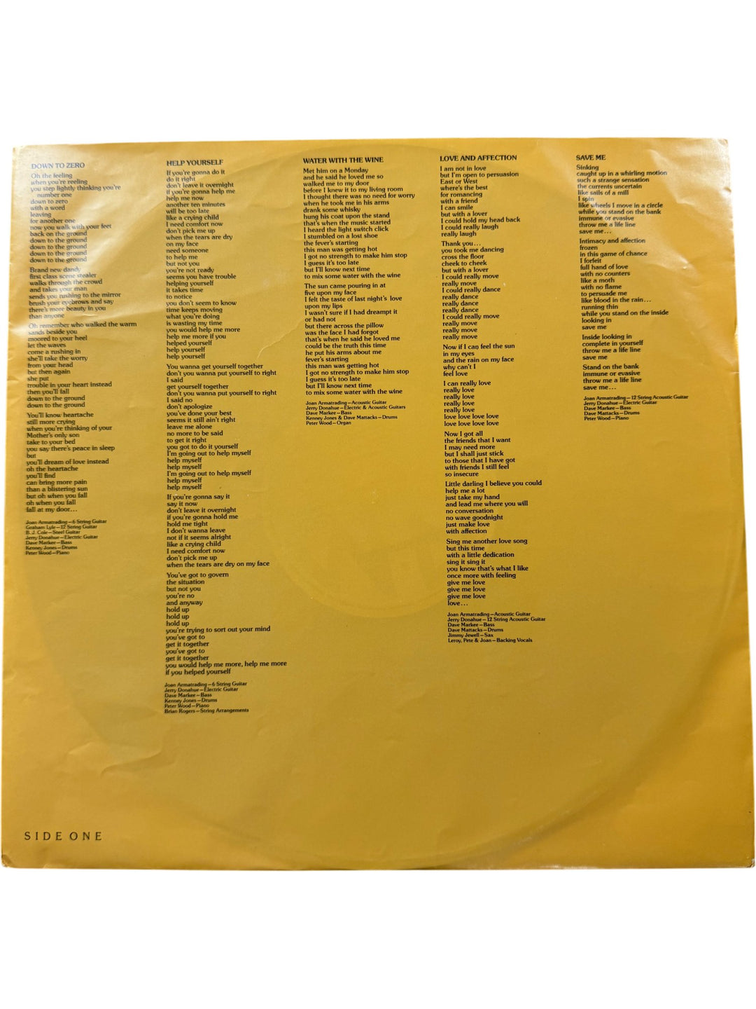 Joan Armatrading Vinyl Record - Very Good