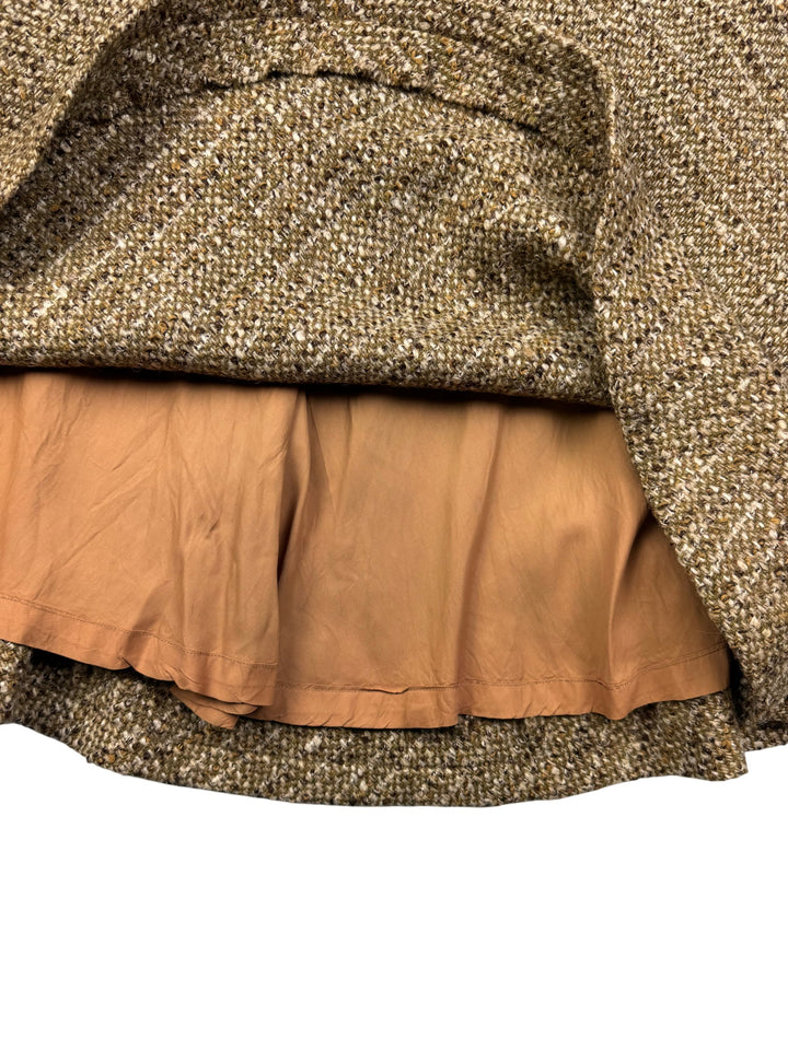 1970s Textured Knit Vest and Skirt Set - M