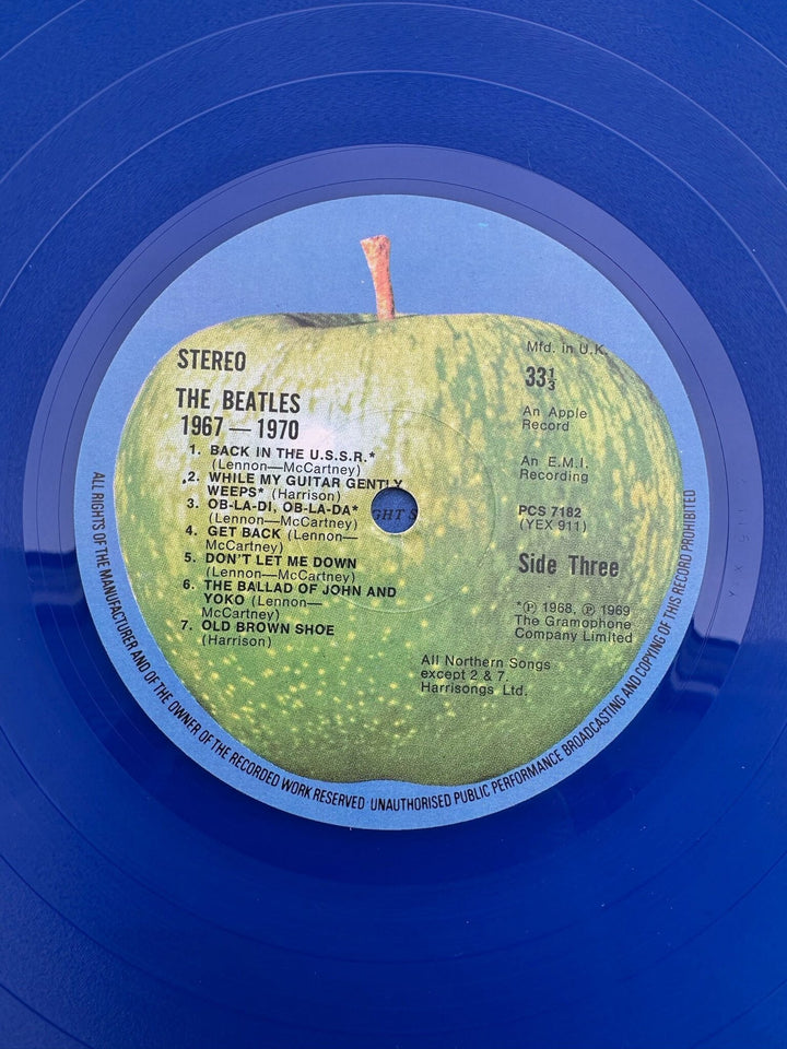 The Beatles 1967-1970 Blue Vinyl LP - Very Good