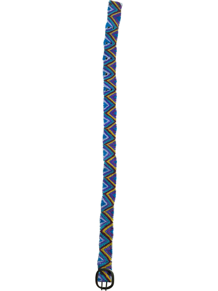 Multicoloured Woven Wool Belt - W26-36