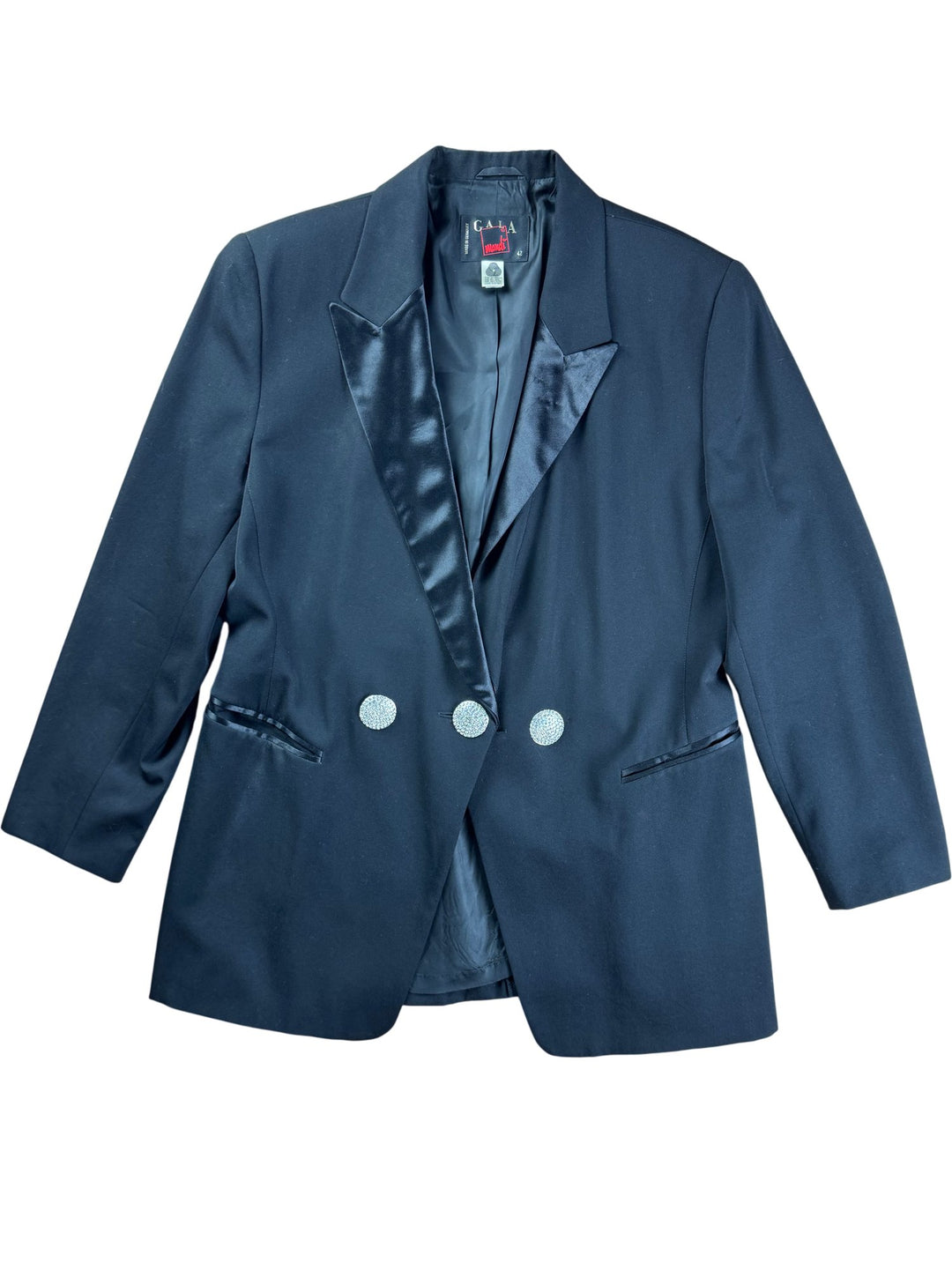 Mondi Black Wool Tuxedo Jacket - M