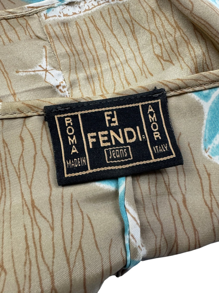 Fendi Halterneck Top with Chain Strap - XS/S