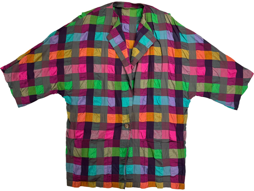 Jaeger Multicolor Checkered Shirt - Think Vintage