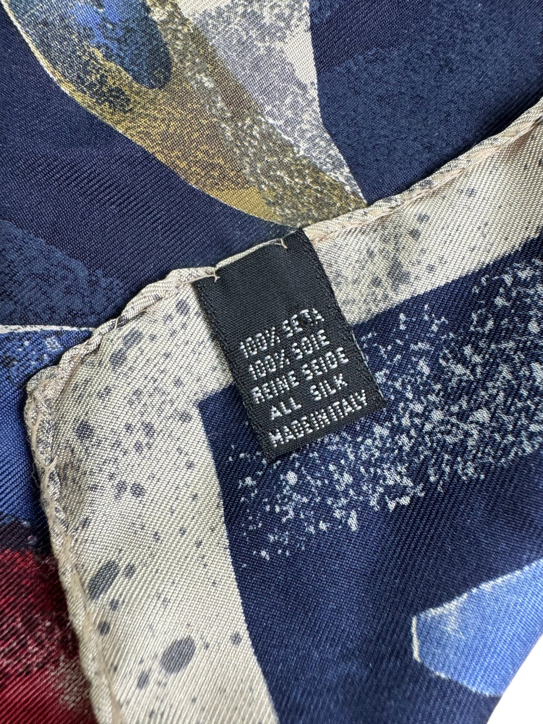 Abstract Pattern Silk Scarf