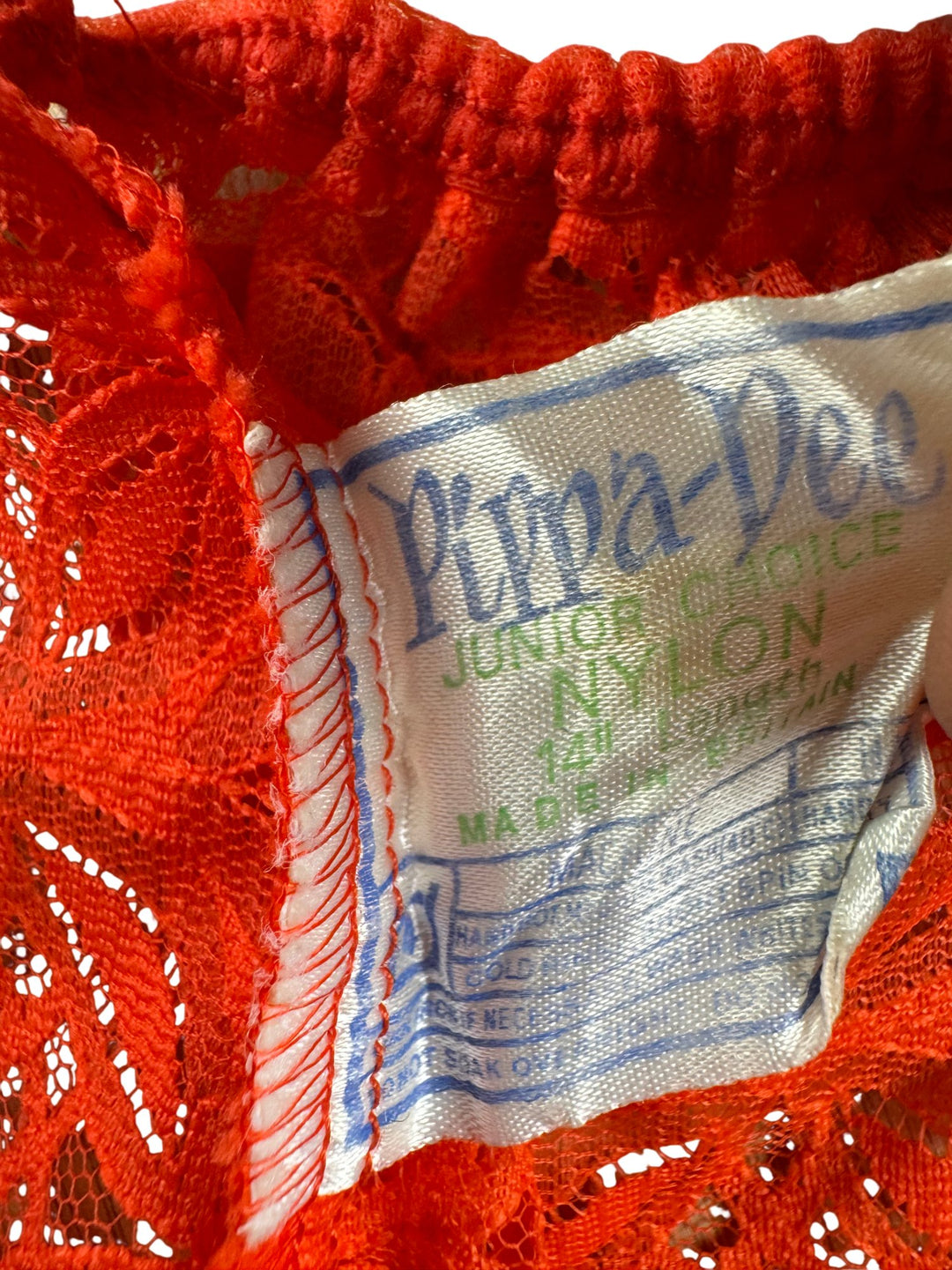 Pippa Dee Orange Lace Skirt - XS