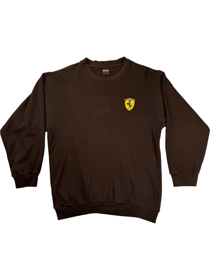 Ferrari Black Sweatshirt  - XL - Think Vintage
