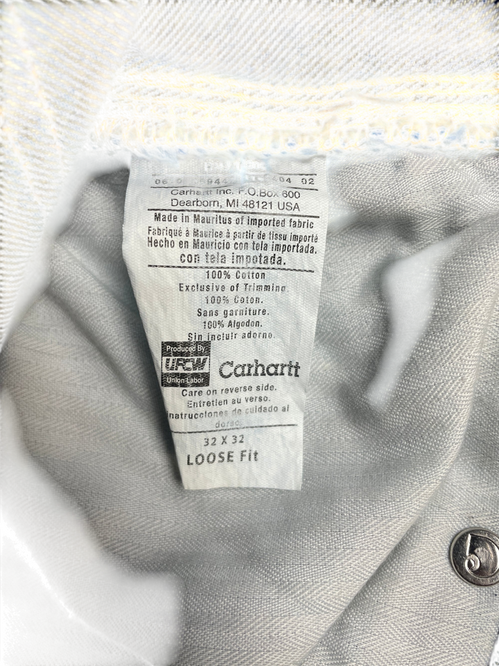 Carhartt Denim Workwear Loose Fit Cargo Jeans - Think Vintage