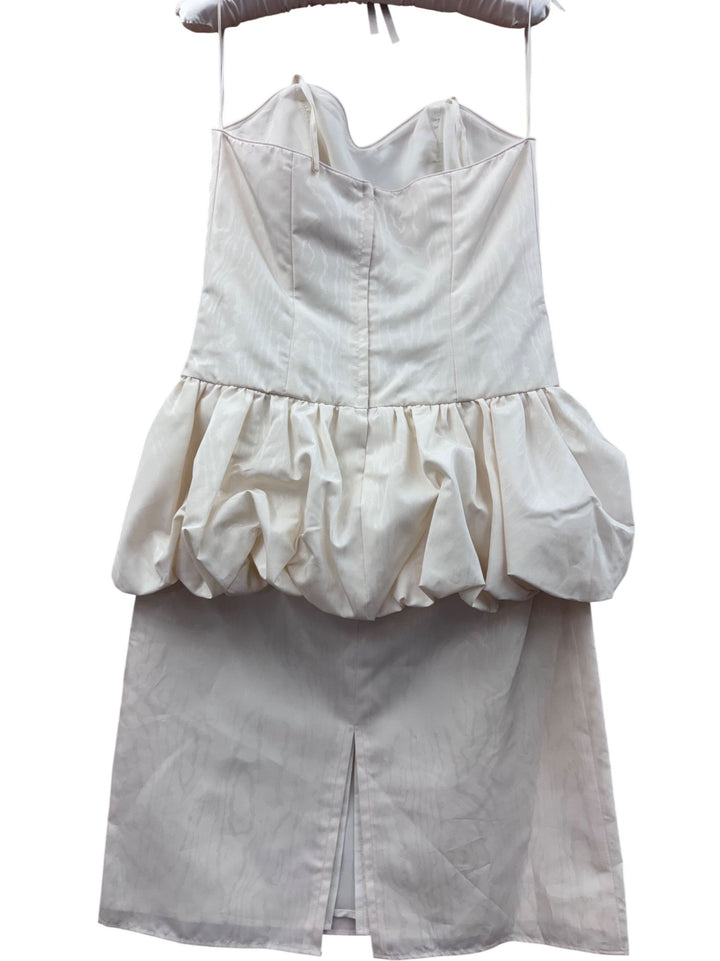 Pronuptia De Paris White Puff Sleeve Wedding Dress
