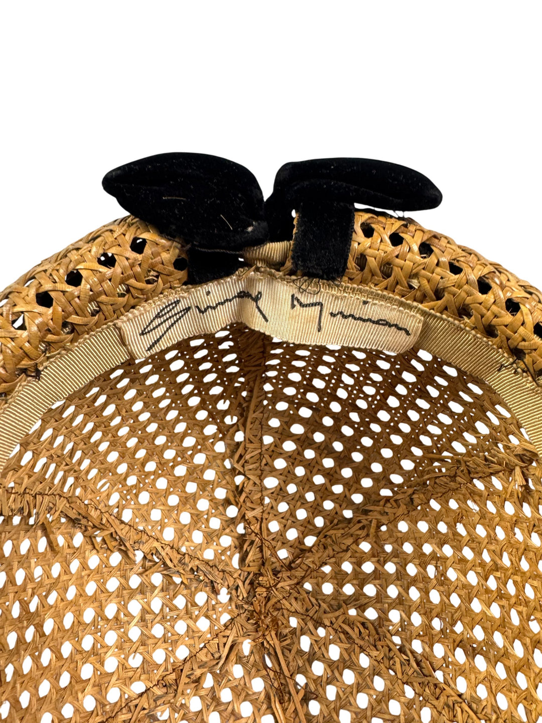 Henry Heath Woven Straw Hat with hat box - Think Vintage