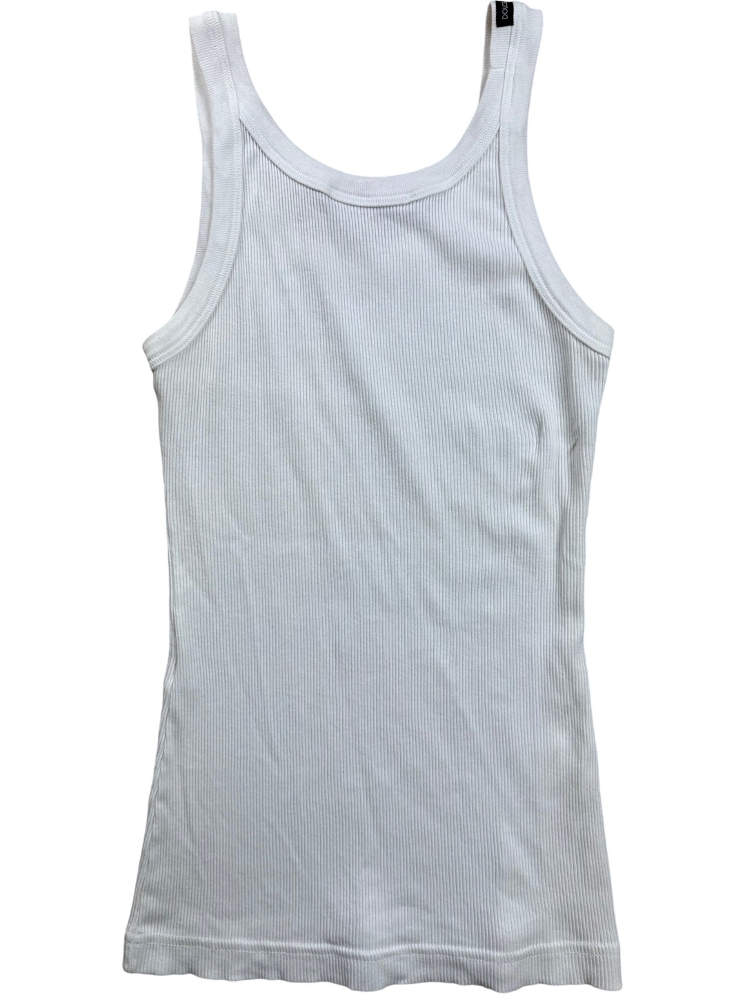 Dolce & Gabbana White Ribbed Tank Top - XS