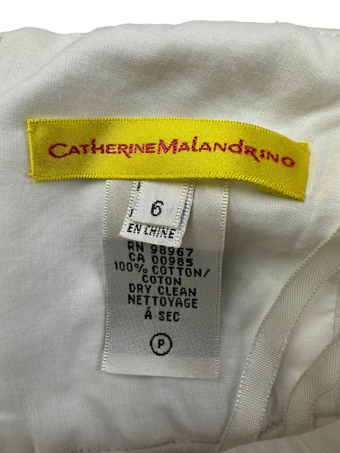 Catherine Malandrino White Strapless Dress - XS/S