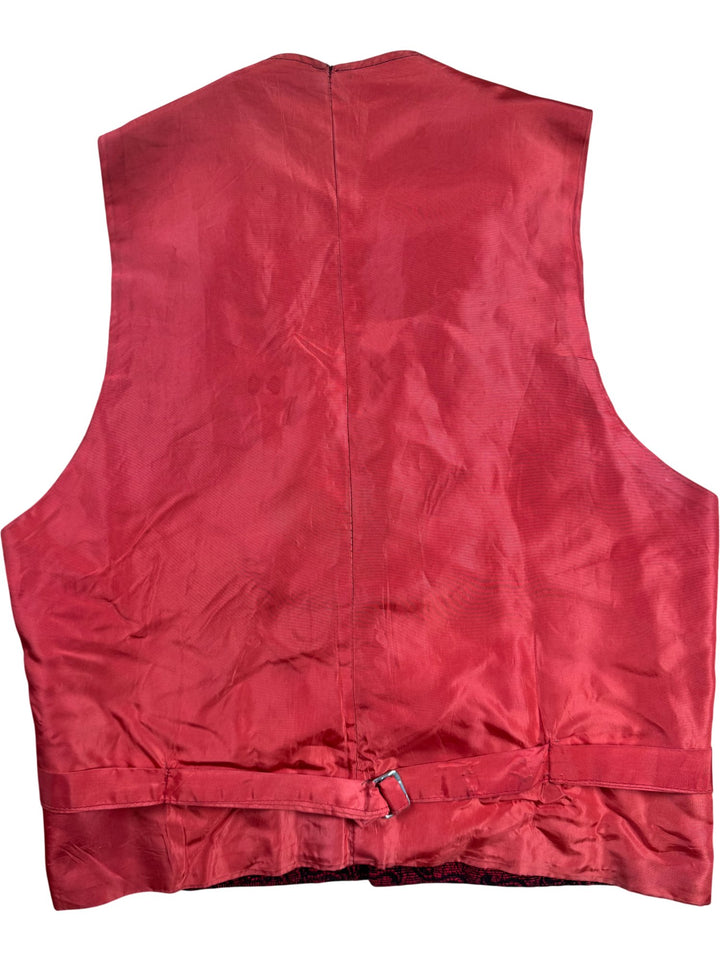 Red Satin Waistcoat