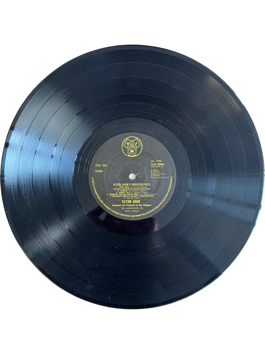 Elton John Greatest Hits Vinyl - Good