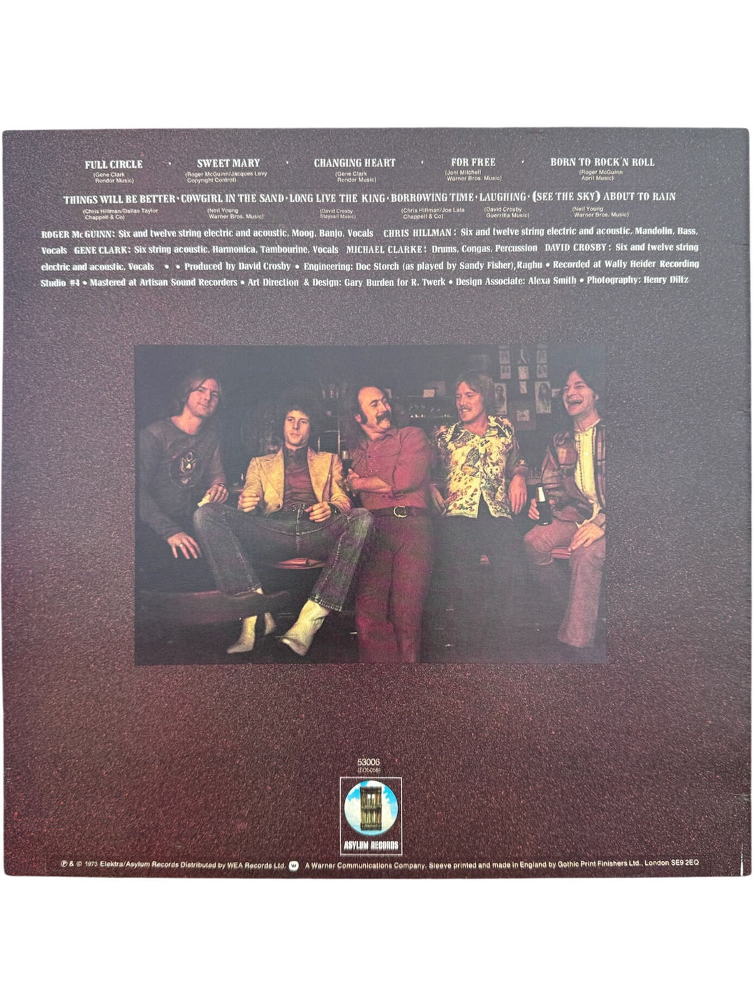 Byrds Self-Titled Vinyl Record- Very Good