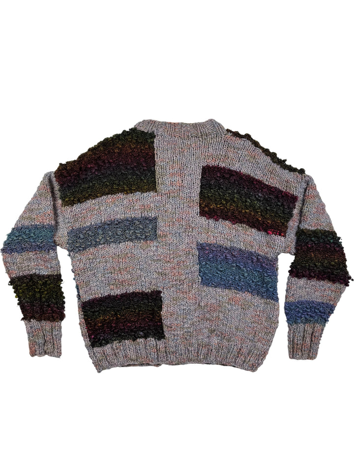Fairknits Colourful Wool Cardigan - L