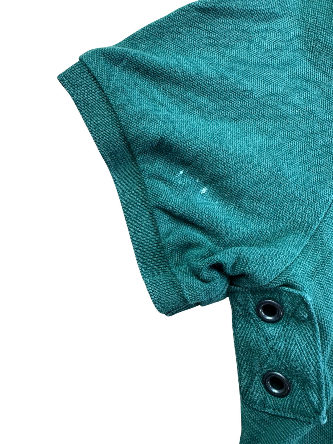 Ralph Lauren Green Polo Shirt with Blue Stripe