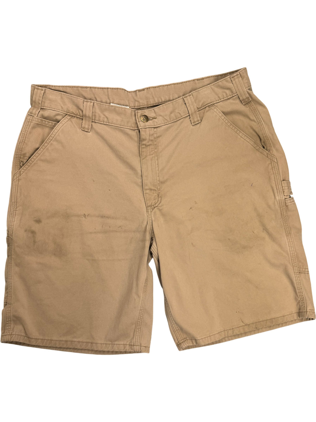 Carhartt Beige Relaxed Fit Chino Shorts - Think Vintage