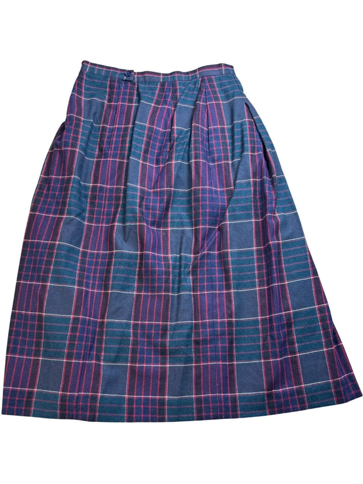 Plaid Pleated Skirt