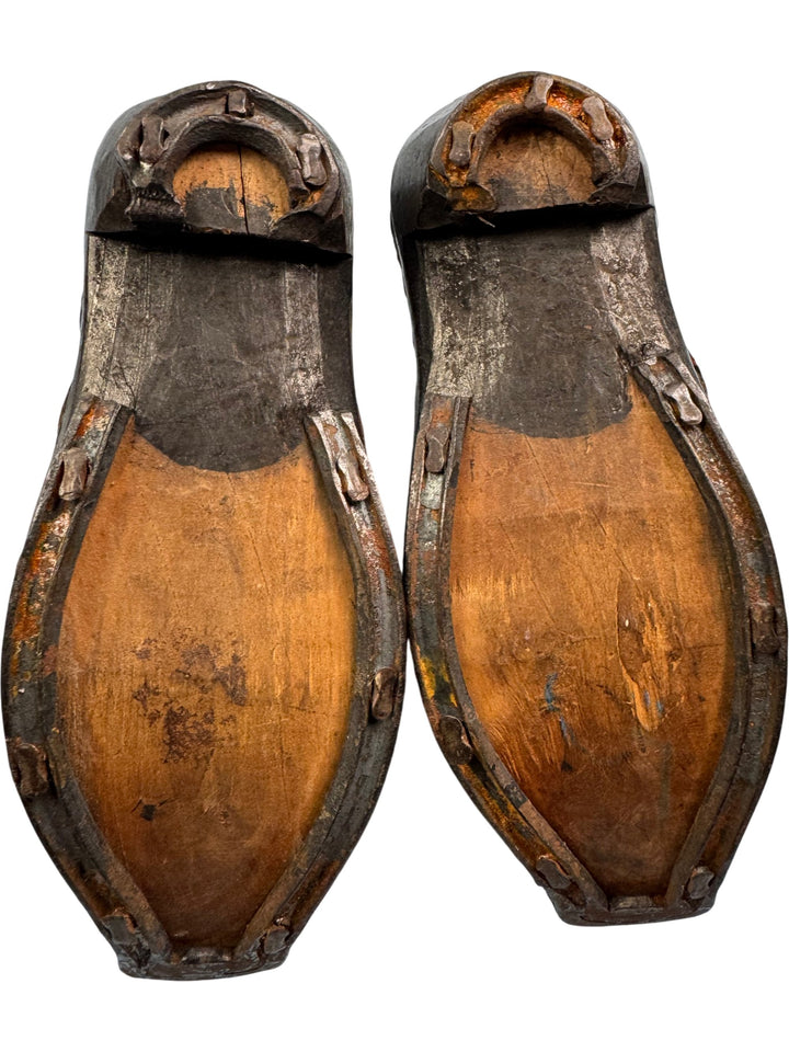 Antique Metal Buckled Shoes - Think Vintage
