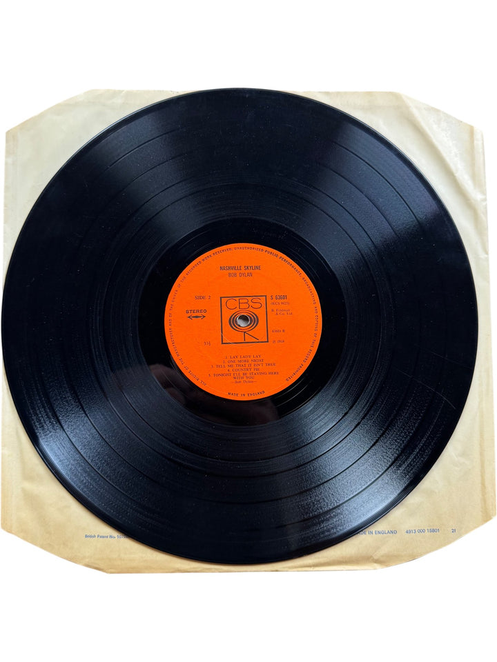 Bob Dylan Nashville Skyline Vinyl Album - Good+