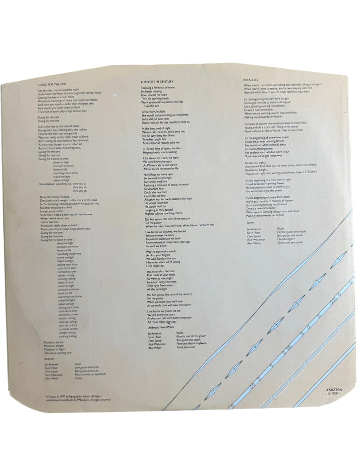 1977 Yes Going For The One Vinyl Album - Good+