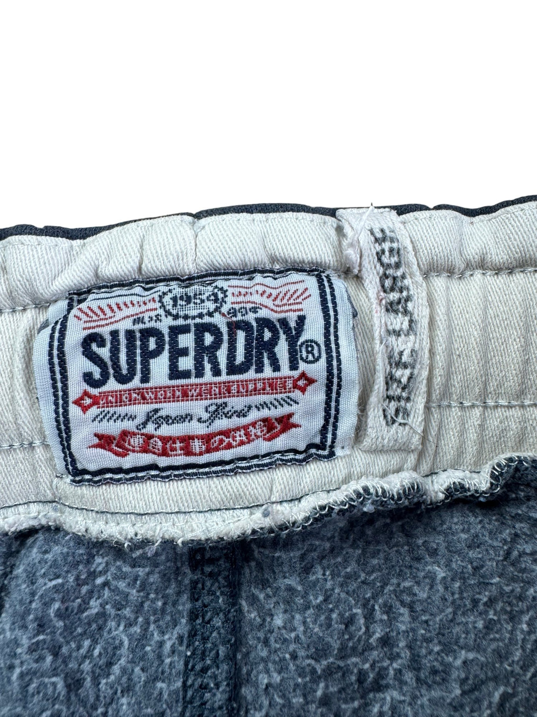 Superdry Navy Sweatpants with White Stripes - W32