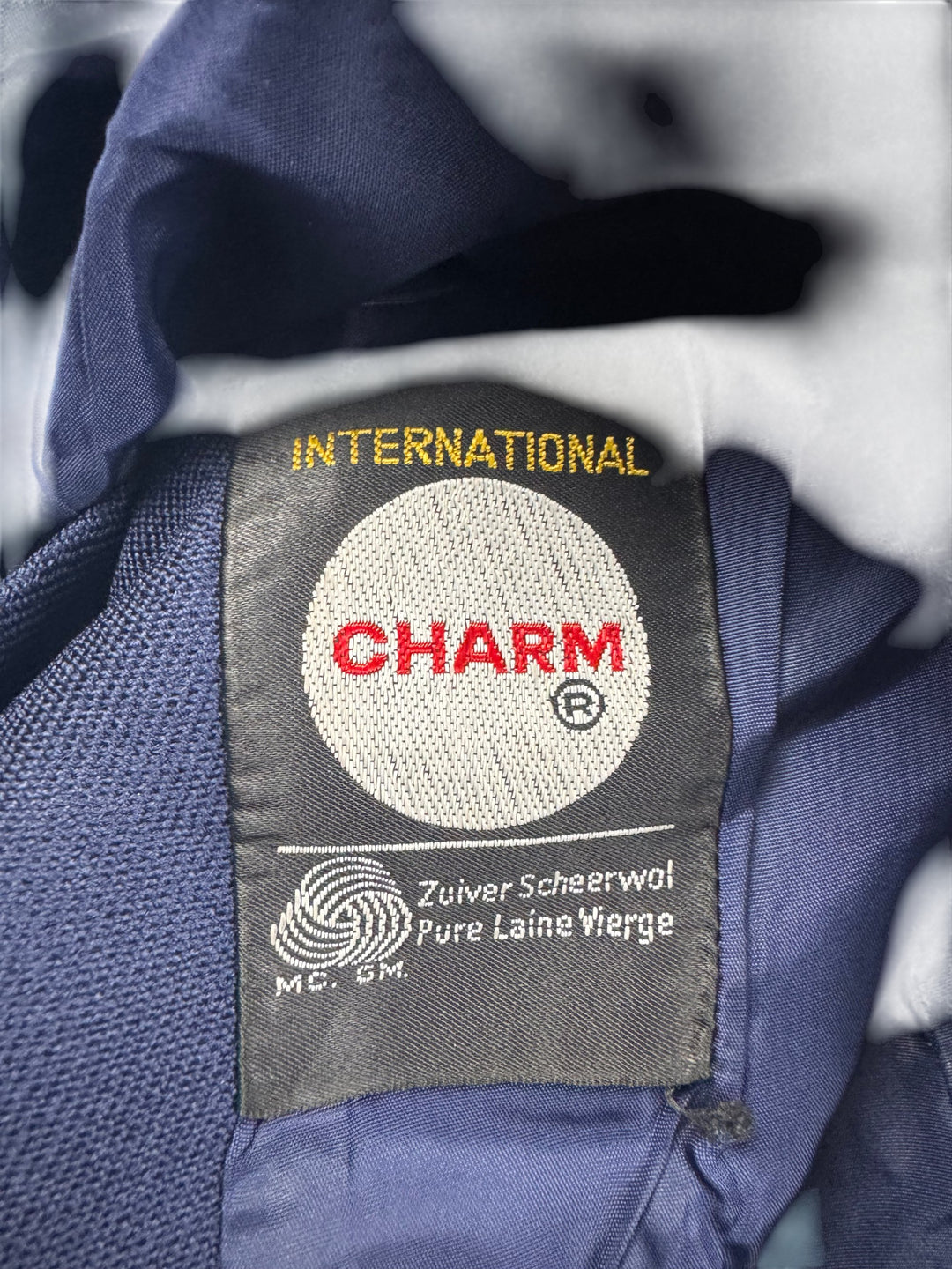 1960s Navy Charm International Wool Coat - S