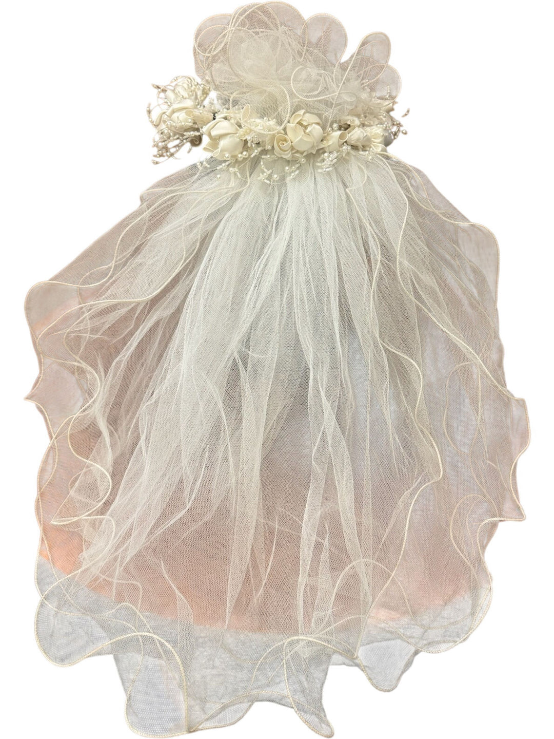 Floral Bridal Headpiece with Veil