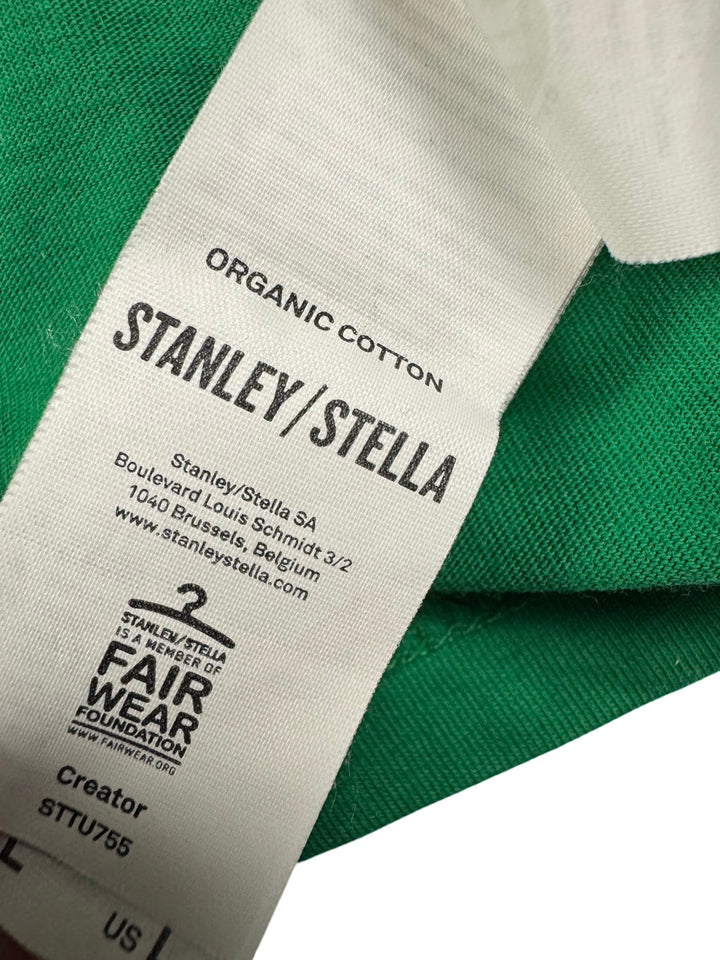 Stanley/Stella Green Smiley T-Shirt - L