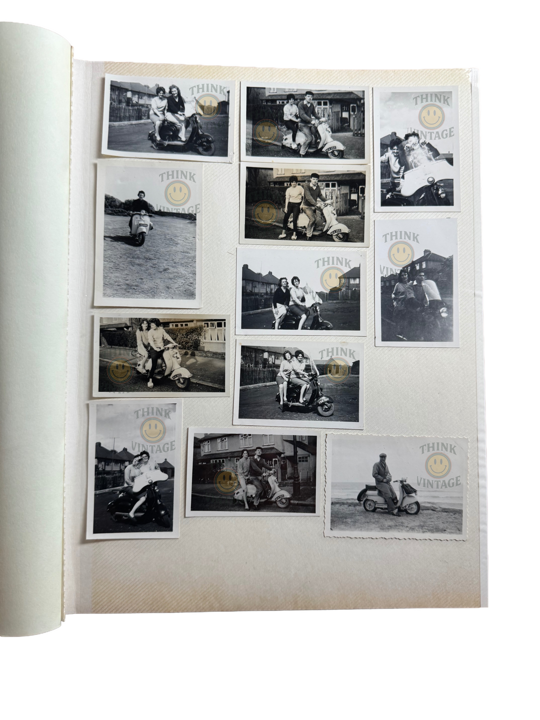 Collection of Vintage Scootering Photos & Cards